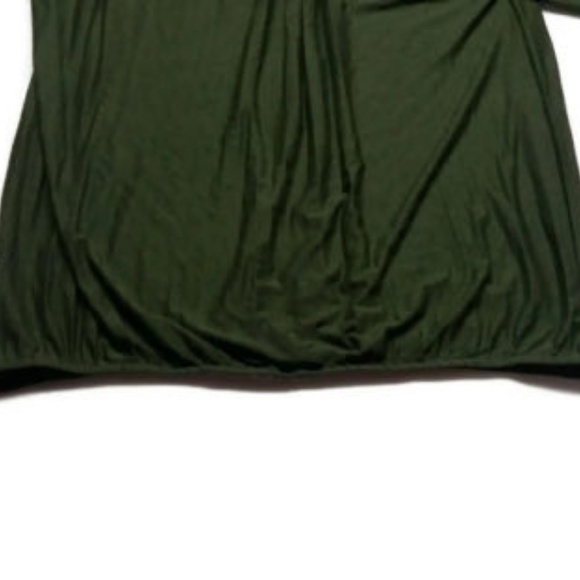 French Laundry Green Sheer Top Striped - Picture 4 of 6